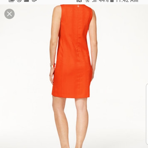 tommy hilfiger orange dress